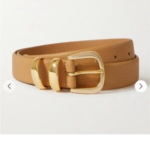 Anderson’s leather belt with gold hardware